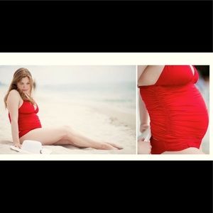 Ingrid & Isabel Maternity Swim Halter Top